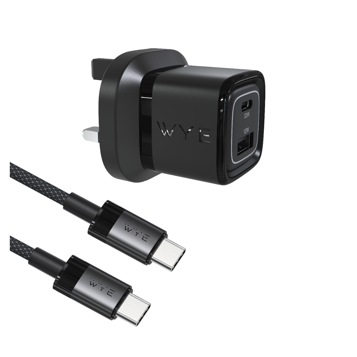 Wyeflux 25W Single Usb-C Charging Kit With Usb-C To Usb-C Cable (Gan Iii) - Image 2