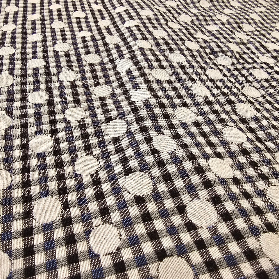 ELLE Women’s Small Black & White Gingham Dot Sheath Dress – Short Sleeve - Image 2 of 4