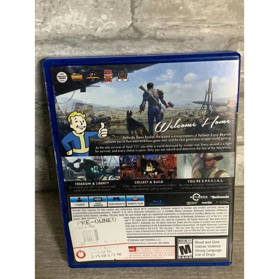 Ps4 Fallout 4 Extraordinary Bethesda Game Good Condition - Image 2 of 3