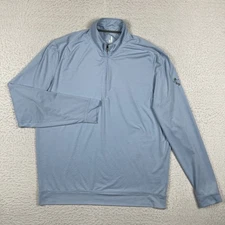 Johnnie-O Pullover Mens Large Blue 1/4 Zip Golf Casual Vacation Travel Workwear