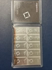 Valcambi 10x10 Gram Silver CombiBar 3.215 oz with Assay Card