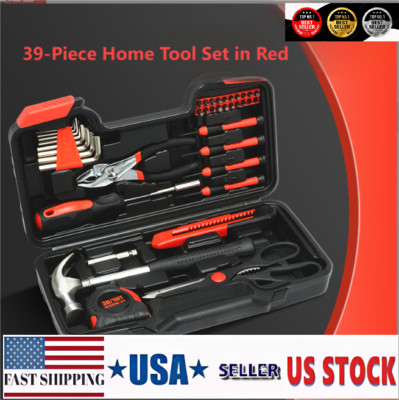 39-Piece Combination Tool Set for Home Handyman Repair Toolbox | eBay