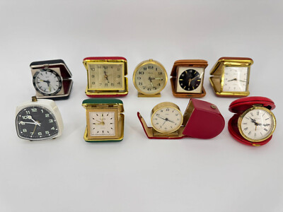 KONVOLUT 8X REISEWECKER EMES JUNGHANS KIENZLE EUROPA DELUXE PETER