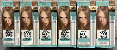 (6 Pack) L'Oréal Paris Magic Root Rescue 10 Min Root Coloring Kit #7 Dark Blonde