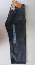 Levis 550 Boys Jeans Size 8H 28x23 Husky Relaxed Fit Black Denim Humboldt