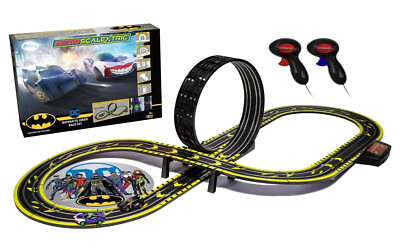 Micro Scalextric ''Batman V Joker'' DC Comic Batman 1:64 Slot Car Set G1155 RETURN