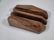 Dual Vertical Laptop/Tablet Stand, Walnut with Extra Felt Inserts