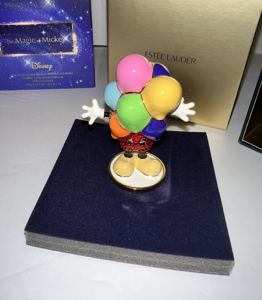 Estee Lauder BALLOON DISNEY Magic MICKEY Solid Perfume Compact BEAUTIFUL BELLE