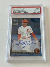 2022 Topps Now ALYSSA NAKKEN Autographed BLUE 49 AUTO Signed PSA 10 Giants Coach