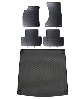 Fußmatten Kofferraumwanne für Audi A4 B8 Avant 8K 2008-2015 im Set Gummi Matten