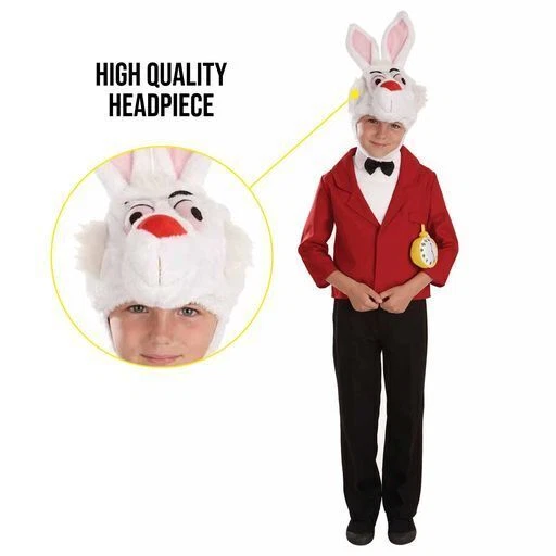 Disfraz de Conejo Sr. Blanco Niños Niñas Alicia en el País de las Maravillas Traje de Conejo Halloween Foto 2 de 4