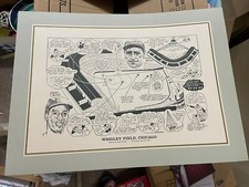 Vintage 1980’s Chicago Cubs Wrigley Field 16x22 Poster Print Rare Hack Wilson