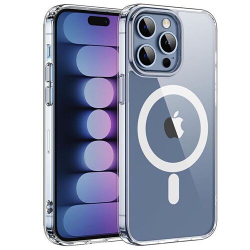 Für iPhone 15 14 13 12 11 Pro Max XS XR 8 Durchsichtige Magsafe Hülle Stoßfeste Abdeckung - Bild 1 von 5