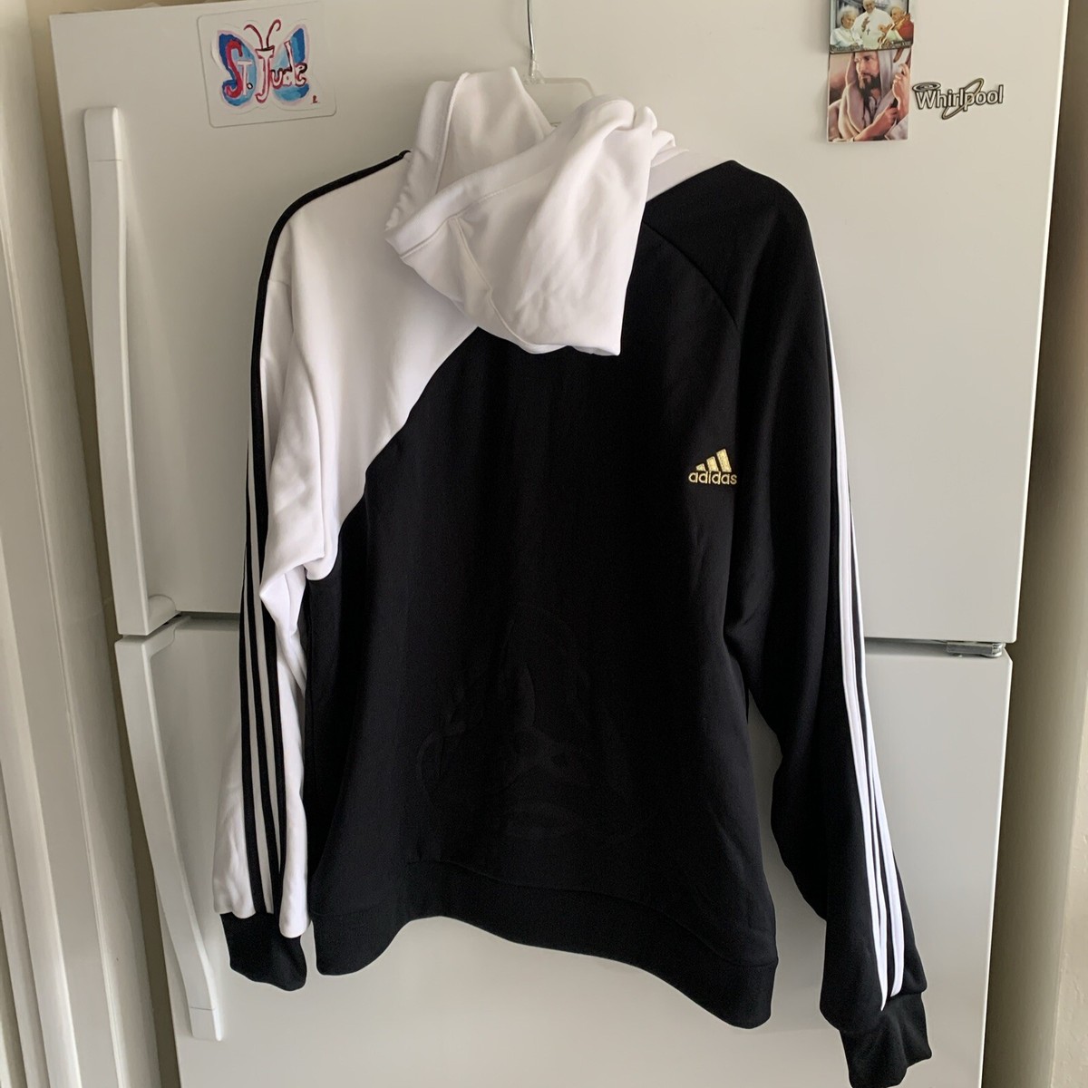 Adidas 365 ClimaWarm David Beckham Hoodie Jacket Black White Adidas 365 ClimaWarm David Beckham Hoodie Jacket Black White