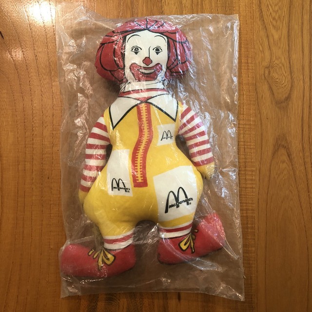 original ronald mcdonald stuffed doll