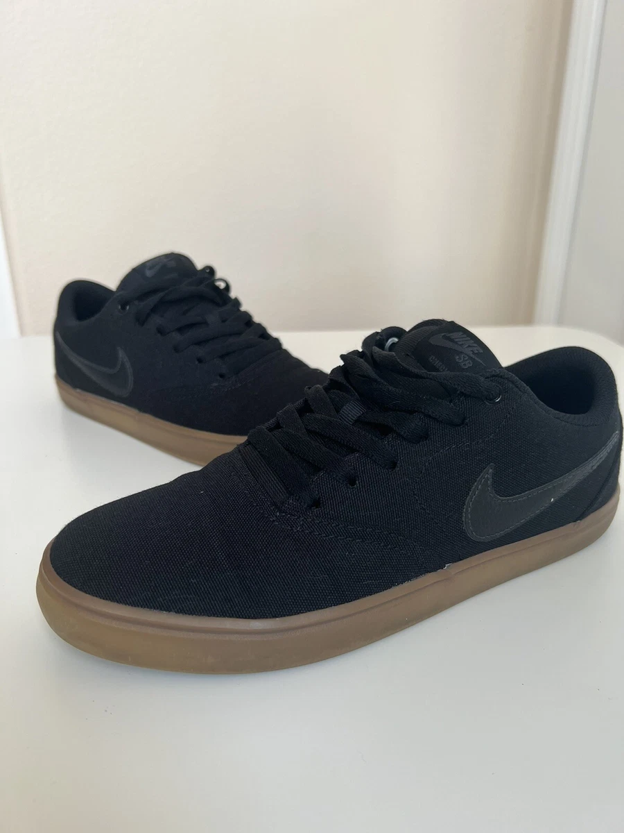 abrelatas a la deriva Crueldad Size 8 - Nike SB Check Solar Canvas Black Gum | eBay