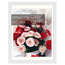 12x16 Picture Frames for 8.5x11 or 11x14 Photo for Wall Displays with Plexiglass