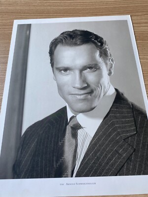 Arnold Schwarzenegger In Suit & Dolph Lundgren Book Photograph