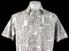 ONO & CO LIBERTY HOUSE Mens HAWAIIAN TUNIC SHIRT Reverse Print - M - 46” - £89