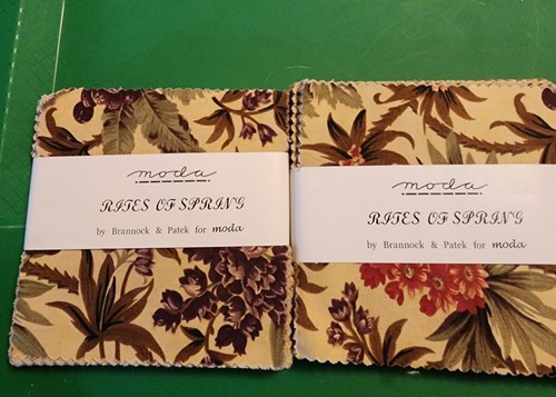 Moda Rites Of Spring Fabric Lot Brannock And Patek OOP, VHTF Free Shipping - Picture 4 of 8