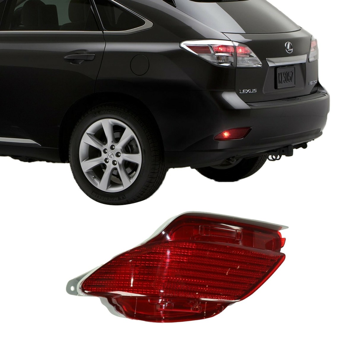 For 10-15 Lexus RX350 RX450h 3.5L Rear Bumper Reflector Side