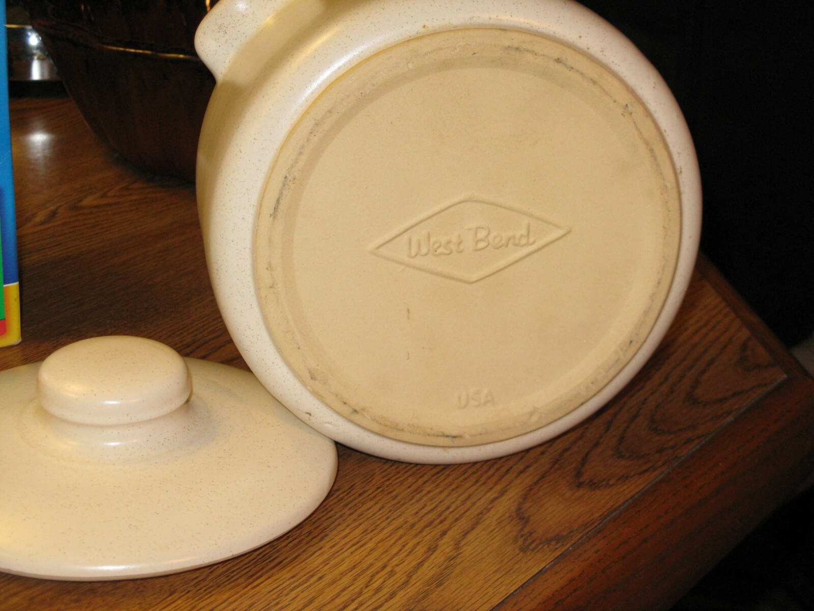 MID CENTURY MOD WEST BEND ELECTRIC CROCK POT w HOT PLATE & CORD FREE