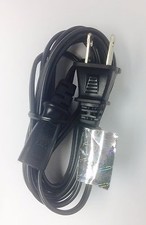 Power Cord 2-prong/pin oval Vintage Radio Receiver AC Power cable UL approved