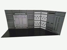 3.75" Death Star Hallway Backdrop Display Star Wars Hasbro Kenner Ships Free