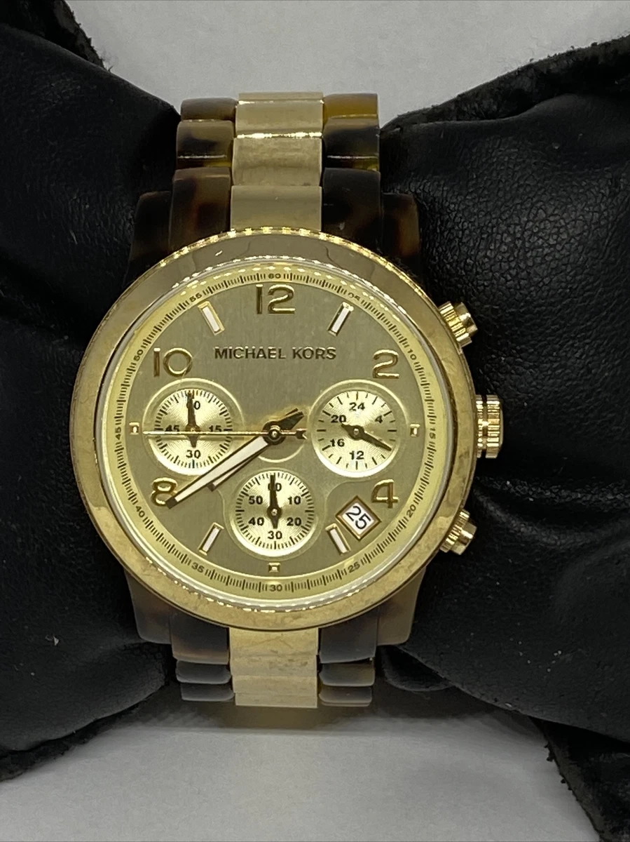 Michael kors top women's tortoise watch