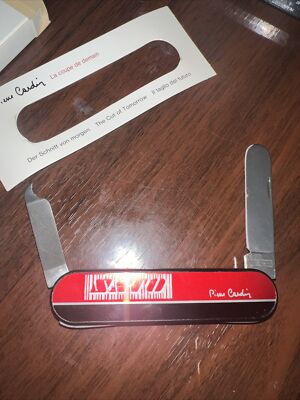 1980s Pierre Cardin 17 Richartz Solingen Folding Minimalist Pocket Knife(Germany