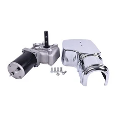 600W 60:1 Dump Truck Brushed Motor with Chrome Cover 12V 0.8HP 1 Year Warranty