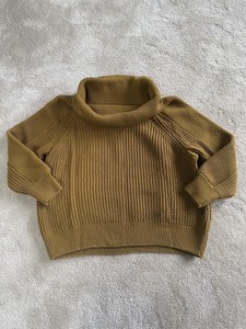 olive green cowl neck sweater