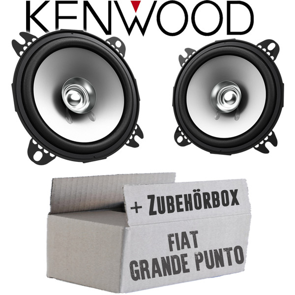 Kenwood Lautsprecher FüR Fiat Grande Punto 199 Heck Boxen Koax Auto Einbauset-image