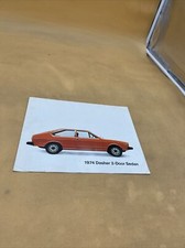 1974 DASHER 2 DOOR SEDAN SALES SHEET BROCHURE