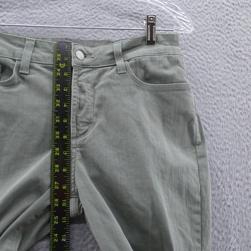 Not Your Daughters Womens Slim Ankle Jeans 8 Green Stretch Denim Mid Rise - Picture 11 of 15