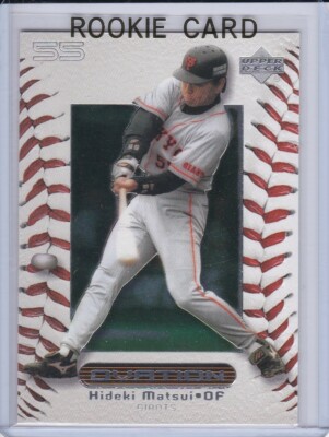 HIDEKI MATSUI ROOKIE CARD Yomiuri Tokyo Giants 2000 UD Ovation JAPAN RC YANKEES!
