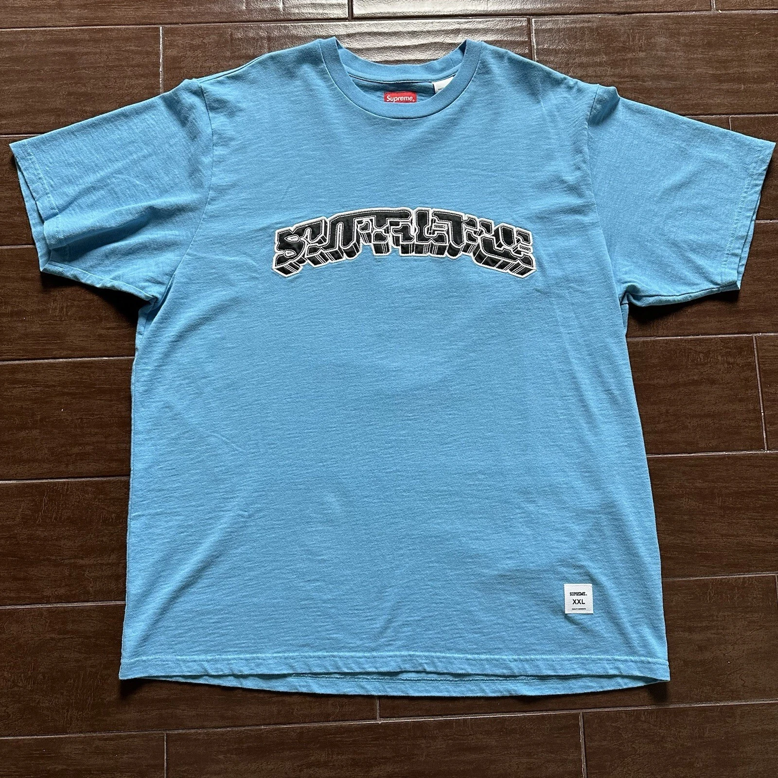 Tee shirt homme Supreme Block Arc S/S bleu vif taille XL
