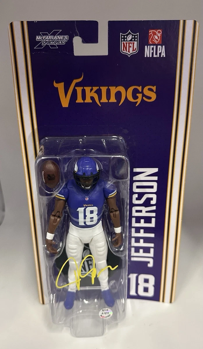 Justin Jefferson Signed Minnesota Vikings McFarlane Action Figure - Certified