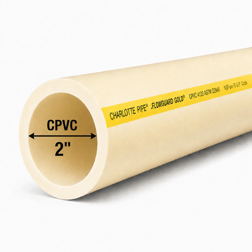 2" FlowGuard Gold CPVC | Potable Water | Custom Cut | Hot Water Rated