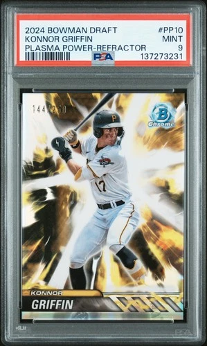 2024 Bowman Draft Plasma Power Refractor Konnor Griffin #PP10 /250 PSA 9