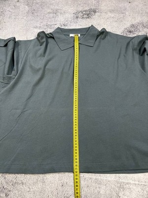 The Row Gray Bryson Brushed Cotton Jersey Polo Shirt Men's