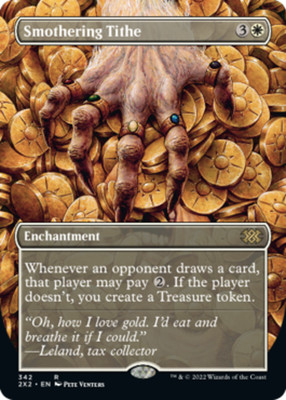 Smothering Tithe - Borderless NM, English MTG Double Masters 2022