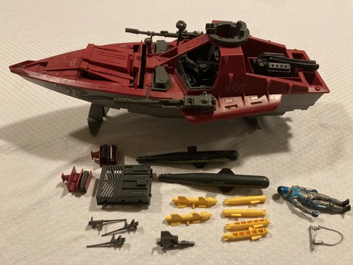 GI Joe Cobra Hydrofoil Moray W/ Lampreys Figure - Vintage 1985 Hasbro