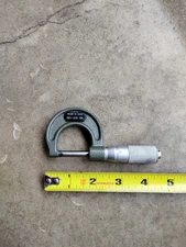 Mitutoyo 103-135 0-1" Outside Micrometer w/ Friction Thimble  .0001” - No Case