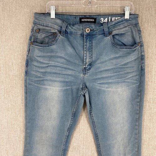Jeans Serenede aderente slim fit denim elasticizzato baffo stone wash tutti i giorni 34x32 - Foto 2 di 16