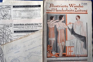 illustrierte wasche... / magazine mode 1931 mit schnittmuster
