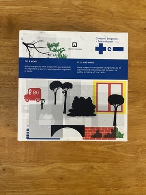 Bruno Munari  PIU E MENO  PLUS AND MINUS Corraini Italy 2008 Cards Rare