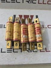  LOT OF 5 JKS-70 - BUSSMAN - 70 AMP 600V FUSE