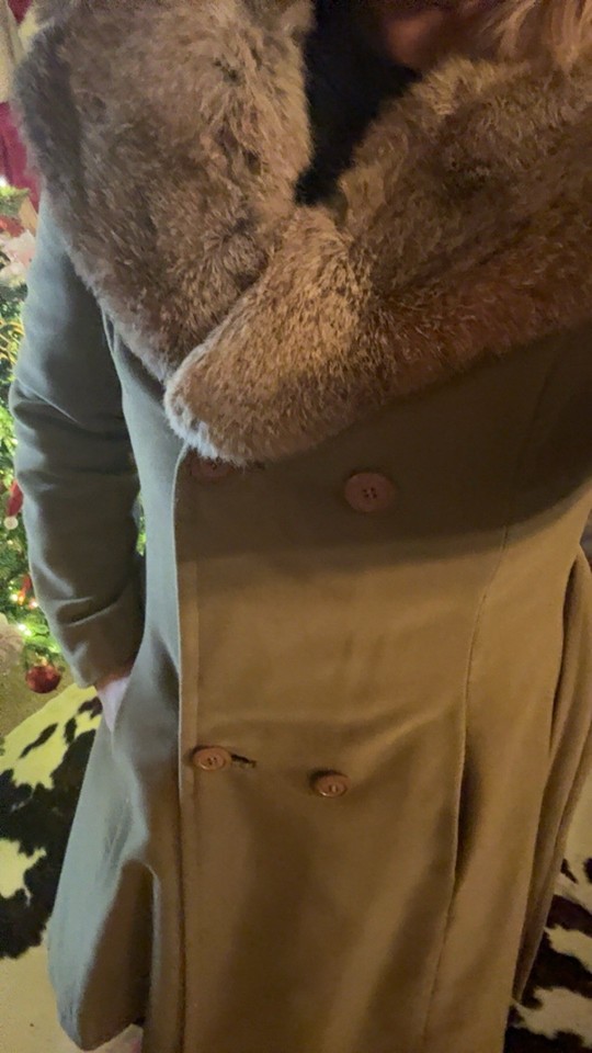 Vintage Rabbit Fur Peacoat Juli De Roma Women’s Medium Fur Trim Coat | eBay