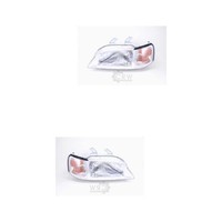 Halogen Scheinwerfer Set H4 Chrom FüR Honda Civic VI Aerodeck Fastback